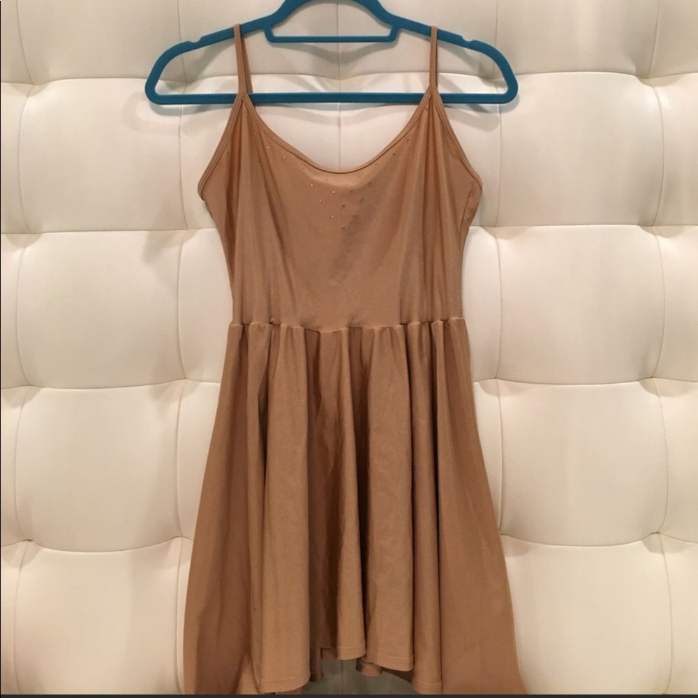 American Apparel nude figure skater dress